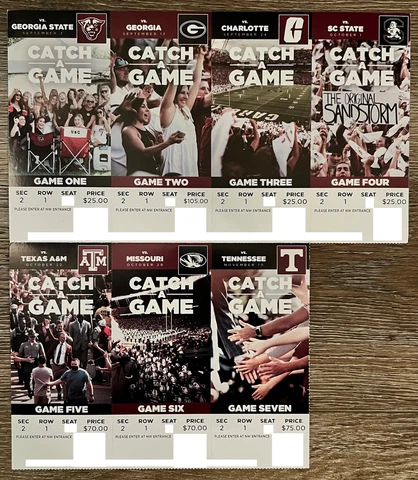 2022 South Carolina Gamecocks Football Collectible Ticket Stub Any Home Game Cover