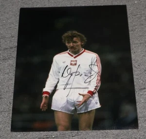 Foto autógrafa firmada personalmente a mano de Zbigniew Boniek 12x8 - Regalo Polonia - Imagen 1 de 2