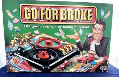 Go For Broke Board Game 2004 Parker Hasbro Family Game Night Complete - Image 1 of 4