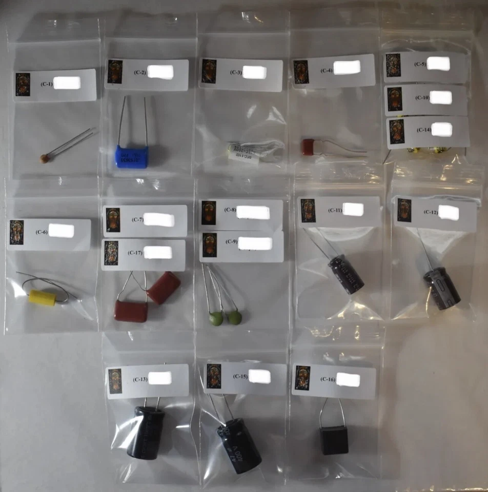 Wurlitzer 503 Amplifier & Volume Control Capacitor Cap Kit & Schematic! - Image 1 of 1