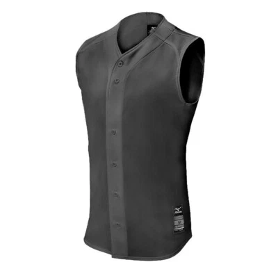 Camiseta de béisbol sin mangas Mizuno Youth Comp Game (350549), carbón, talla M (YM) Foto 1 de 4