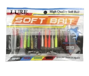 KIT SOFT BAIT, GOMME E TESTINE, 38 MM PIOMBATE, SPINNING TROTA PERSICO - Foto 1 di 9