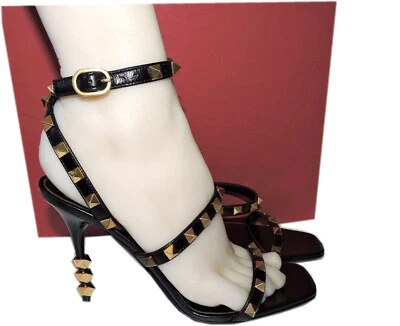VALENTINO GARAVANI Valentino Rockstud Stud Heels Sandals Slingbacks Shoes 35.5 - Image 1 of 4