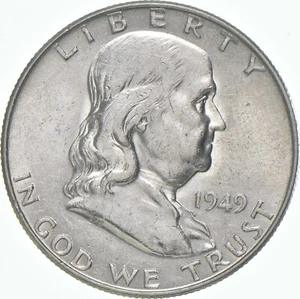 1949-D Franklin Half Dollar AU - Picture 1 of 5