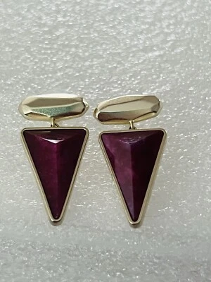 Pendientes colgantes Kendra Scott Vivian perforados en oro/frambuesa Foto 1 de 4