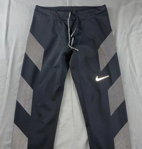 Nike Running Dri-Fit Crop Athletic Pants w/ Zip Cuffs, Reflectors. Women's S EUC - Picture 1 of 9