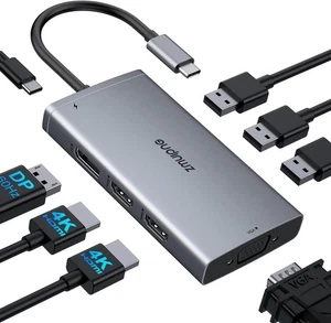 Samsung ZM184 8-in-1 USB-C Hub 4K HDMI PD Lade Dockingstation - Bild 1 von 6