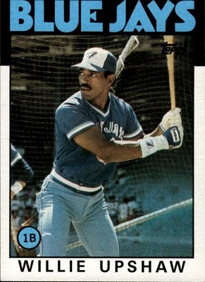 1986 Topps #745 Willie Upshaw Toronto Blue Jays - Image 1 of 2