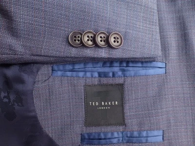 Ted Baker Suit 44R W37 New Italy Purple NWOT London - Image 1 of 4