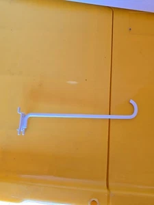 12pk Metal Pegboard Hooks peg board hook white 6 inch craft jewelry store - Picture 1 of 5