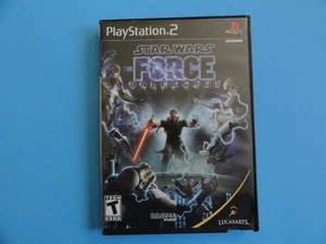 STAR WARS FORCE UNLEASHED PLAYSTATION 2 COVER ART IN BLOCKBUSTER VIDEO CASE - Picture 1 of 3