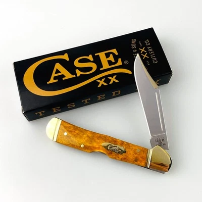 Case XX Smooth Antique Bone Mini CopperLock 58186 Pocket Knife - Image 1 of 4