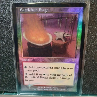 MTG Battlefield Forge Foil Land Magic The Gathering Rare New - Image 1 of 4