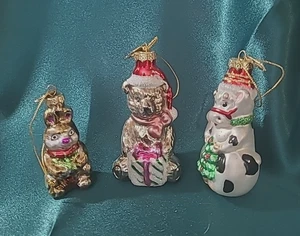 Thomas Pacconi Weihnachtsschmuck (3) ** Bär * Hase * Kuh - Bild 1 von 6