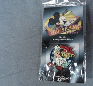 LE Disney pin 100 Years of Dreams #34 Dancing Mickey Mouse Disco Ball retired - Picture 1 of 2