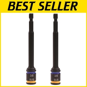 Versatile 4-Inch Magnetic Hex Drivers, 5/16" & 3/8" Reversible Options - Picture 1 of 3