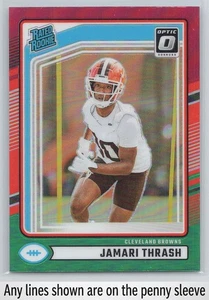 2024 Donruss #376 Jamari Thrash Ottica Classificata Esordienti Anteprima Rosso e Verde - Foto 1 di 2