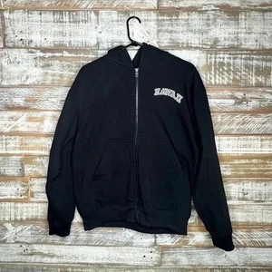 Aloha/Hawaiian fashion men's zip up black sweatshirt M - Picture 1 of 3