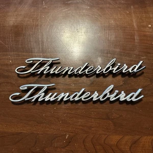 Ford Thunderbird OEM Badge Emblem Name Plates 1966 Used Set - Bild 1 von 4