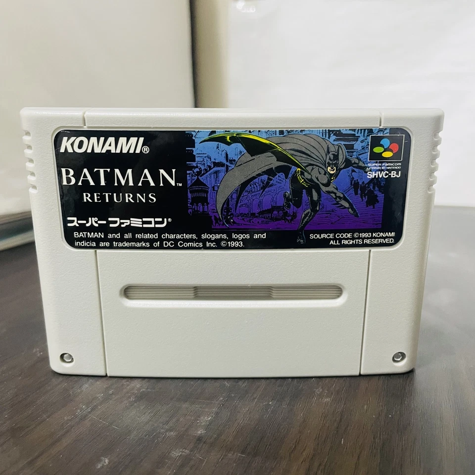 Batman Returns Nintendo Super Famicom Konami 1993 Japanese Version Action - Image 1 of 4