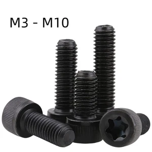 M5 - M10 Zylinderschraube Zylinderkopf Torx Schrauben Schwarz Maschinenschrauben - Picture 1 of 7