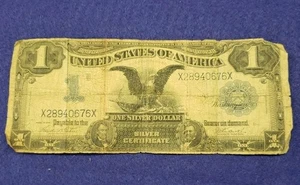 1899 $1 Silver Certificate Black Eagle Large Size Dollar Note ~ L👀K SHIPS FREE - Picture 1 of 2