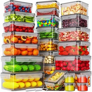 Juego de 52 contenedores herméticos de almacenamiento de alimentos con tapas (26 contenedores y 26 L... - Imagen 1 de 7