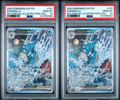 PSA 10 Kingdra ex Pokemon SIR Collection #131 Black Star Promo *SEQUENTIAL Set - Image 1 of 2