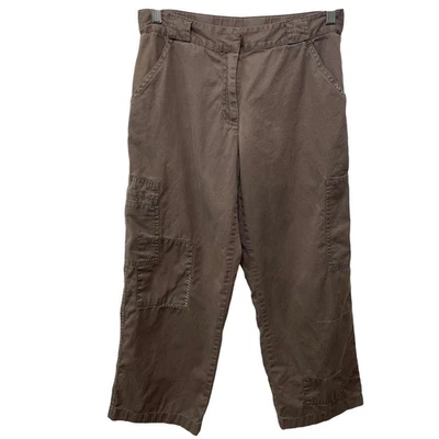 Pantalones capri cargo retazos marrones para mujer J.Jill recortados 2 exteriores Gorp utilitario Foto 1 de 4