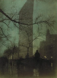 Edward Steichen The Flatiron New York City Painting Poster Art Print CANVAS - Picture 1 of 3