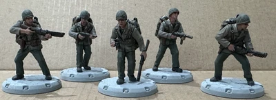 Dust Tactics 1947 Studio, Premium USMC Saboteur Demo Squad Winter Bases, Rare - Image 1 of 4