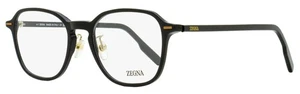 Zegna Modern Square Eyeglasses EZ5255-H 001 Black 52mm - Picture 1 of 3