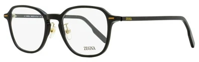 Zegna Modern Square Eyeglasses EZ5255-H 001 Black 52mm - Image 1 of 3