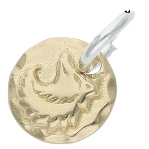 Tady King Chibi Metal K18 Wolf Necklace Top Men #ED BEA - Picture 1 of 6
