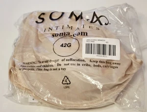 NUEVO CON ETIQUETAS 42G Soma Satinado Arena Pálida Increíble Minimizador Sujetador Con Aros Desnudo Etiqueta $64 - Imagen 1 de 12