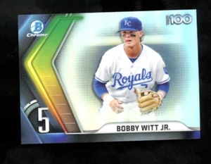 BOBBY WITT JR 2022 Bowman Chrome Top 100  #BTP-5 Royals - Picture 1 of 2