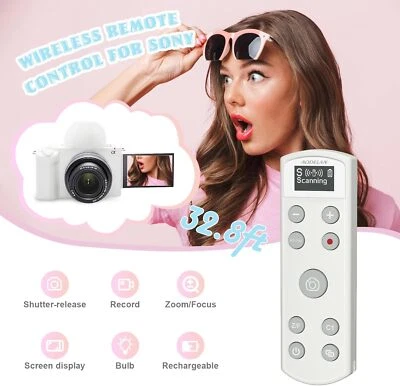 Wireless Shutter Release with OLED Screen for Sony A1II ZV-E10 ZV-1F A6100 A6400 - Image 1 of 4