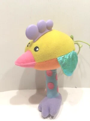 Pequeño Love Bird Sonajero Juguete Peluche Bebé Infante 7" Bloque de Color Animal Chirridos. Foto 1 de 4