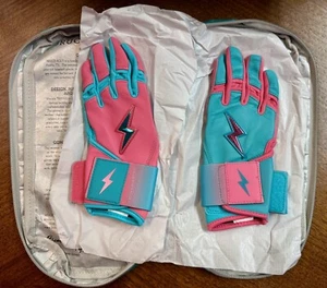 Bruce Bolt ⚡Max Clark - LONG Cuff - Batting Gloves - YOUTH SMALL - YS - New - Picture 1 of 2