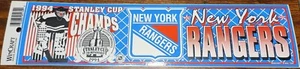 Vintage 1994 Stanley Cup New York Rangers lizenzierter NHL Autoaufkleber Logo NEU - Bild 1 von 1