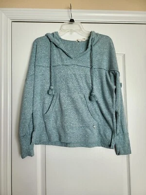 Sudadera con capucha Roxy Surf para mujer X pequeña verde playa surf borlas Foto 1 de 4