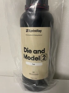 SprintRay Die and Model 2 Tan Resin for DLP 3d Printing - Photo 1/2