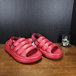 UGG Herren Sport Yeah Pantoletten Slingback Sandalen 1132150 - Samba rot - Größe 8 EU 41 - Bild 1 von 9