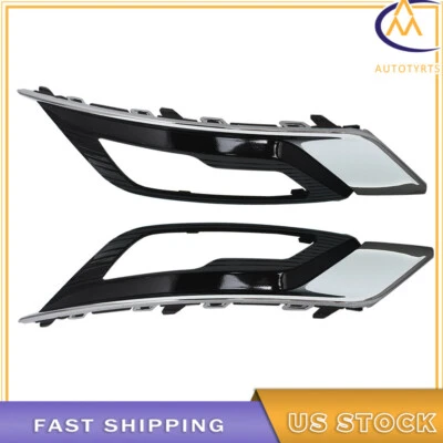 For 2017 2018 Ford Fusion S SE Front Bumper Fog Light Lamp Cover Left&Right SIde - Image 1 of 4