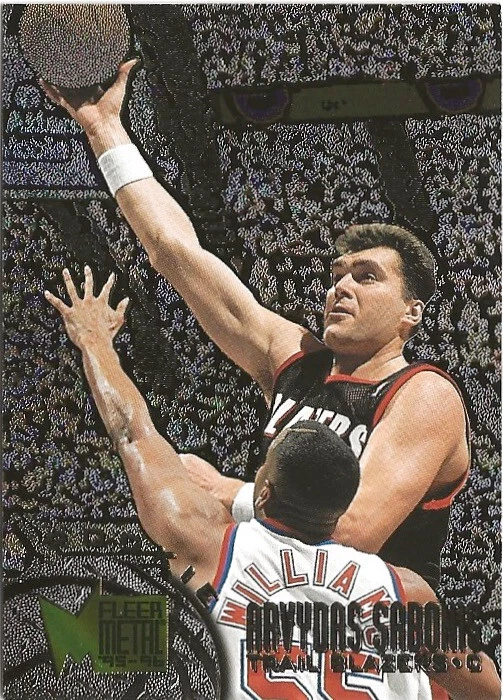 1995-96 Fleer Metal Arvydas Sabonis #184  RC - Image 1 of 1