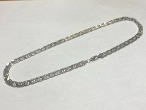 Cadena de anclaje plana grande de plata de ley .925 * - Imagen 1 de 2