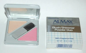 Almay Blush Shimmer Powder Duo Color: Sheer Shimmer Pink/Shimmer Powder - NIB - Picture 1 of 1