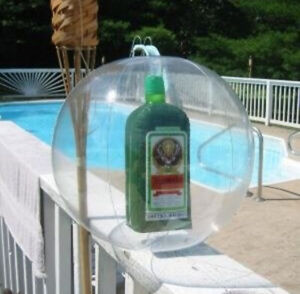 Jagermeister Inflatables - Jager Bottle in a clear Beach Ball - New / Sealed