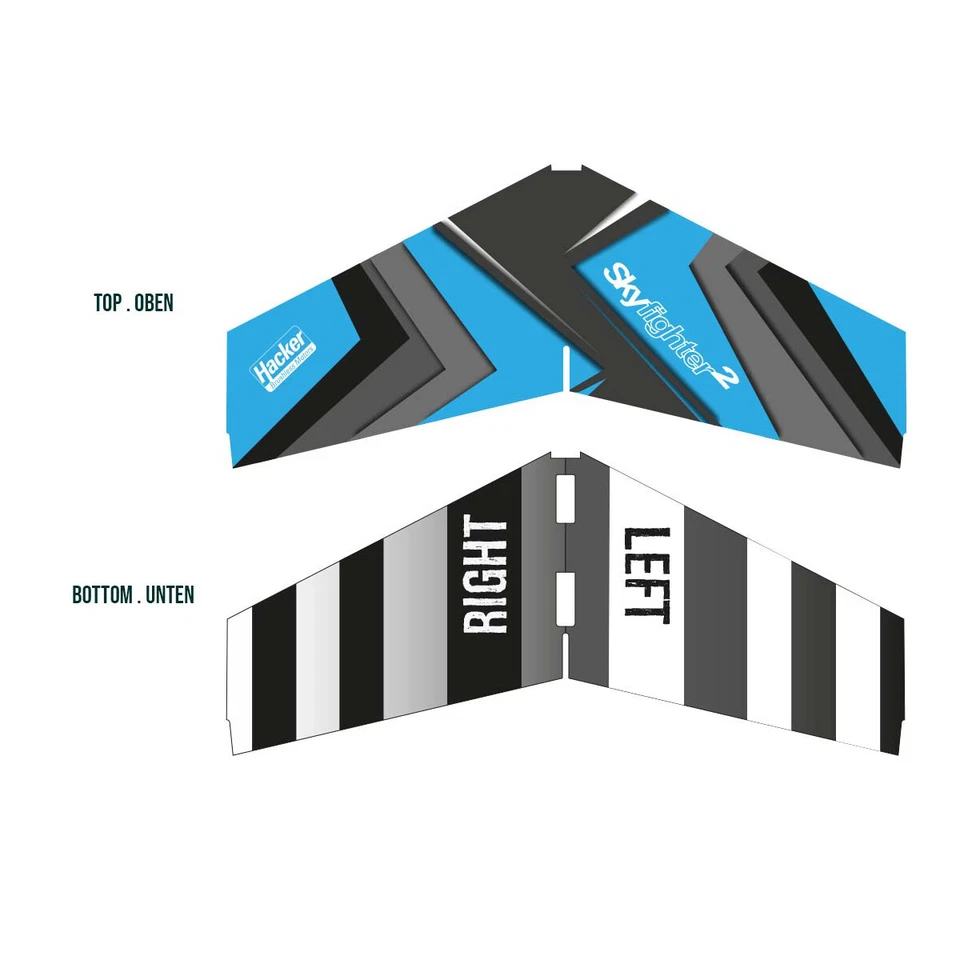 Hacker Motor - SkyFighter² - blue edition - 650mm - Bild 1 von 3