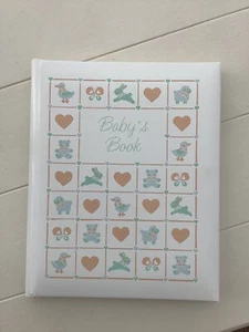 Carlton Cards Baby Album Memory Book Gender Neutral Keepsake Vintage 1980s/1990s - Picture 1 of 14